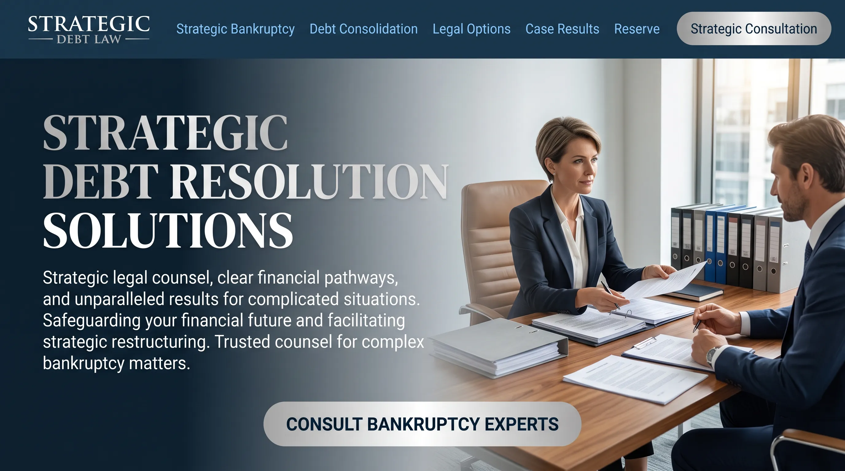 Navy & Gray Strategic Design